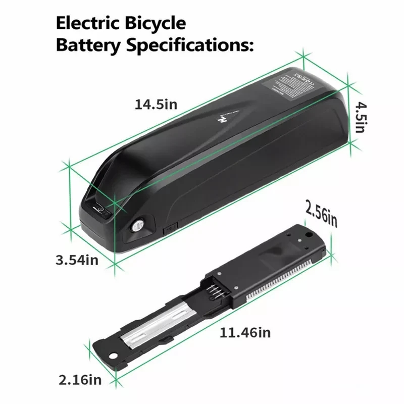 4-pin Hailong AKJA 48V 20-30AH - Ebike Battery 48V 20Ah Hailong recension och pris